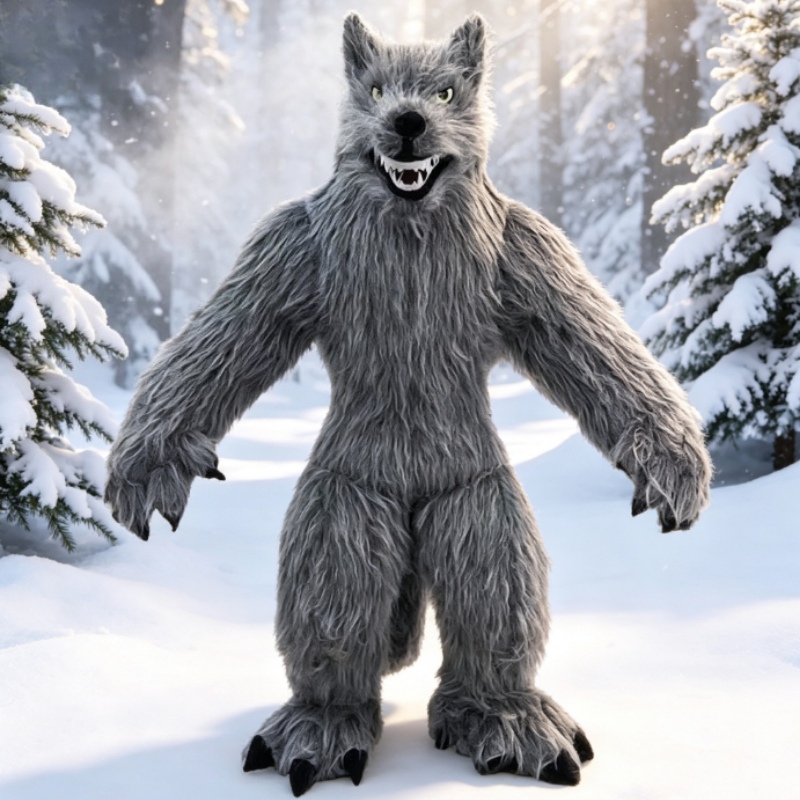 Dolls - Disfraz de Mascota de Lobo Gris