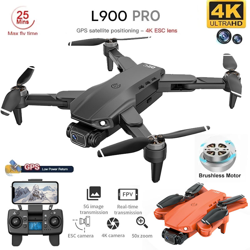 L900 Pro GPS Drone 4K profesio - Fpv Brushless Rc Drone 4K reseña y precio