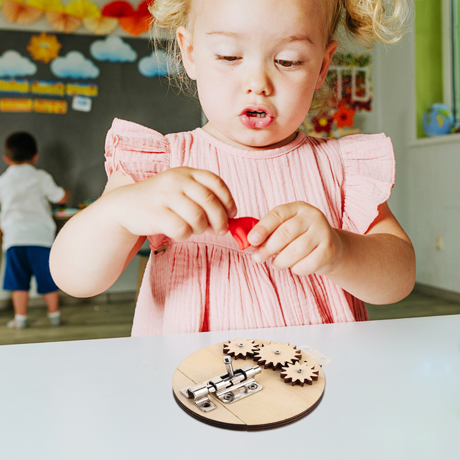 Juego de 6 piezas de tablero d - Montessori Wooden Busy Board Toddler reseña y precio