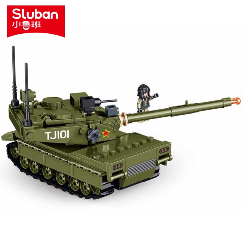 Sluban 183 Uds. Modelo de tanq - Lego Compatible Military Tank reseña y precio